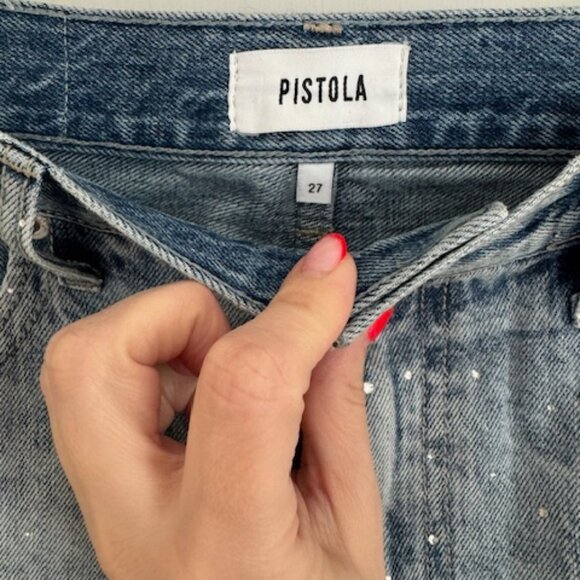 (Pistola) Wes High Rise Barrel Jean in Glitz - Picture 11 of 13